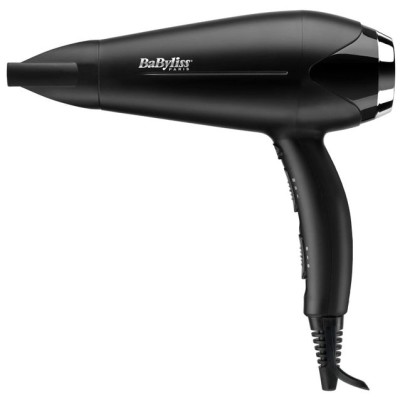 Фен Babyliss, 2200Вт, 3 режими, дифузор, іоніз-я, хол. обдув, чорний (D572DE)