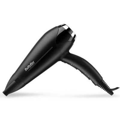 Фен Babyliss, 2200Вт, 3 режими, дифузор, іоніз-я, хол. обдув, чорний (D572DE)