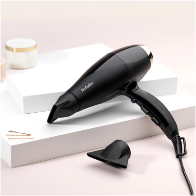 Фен Babyliss, 2300Вт, 3 режими, іонізація, хол. обдув, чорний (6714E)
