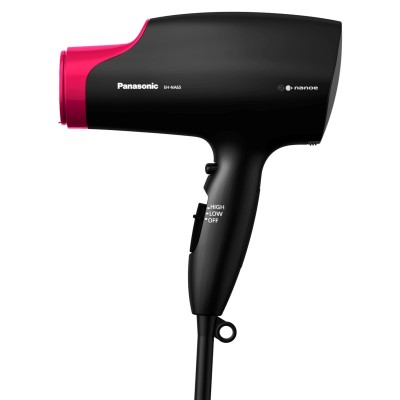 Фен Panasonic, 2000Вт, 4 режими, дифузор, іоніз-я, хол. обдув, чорно-рожевий (EH-NA65-K865)