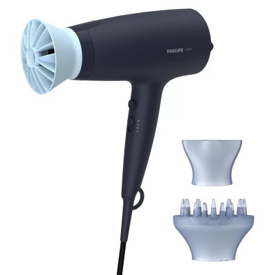 Фен Philips 3000 Series, 2100Вт, 3 режими, дифузор, іоніз-я, хол. обдув, синій (BHD360/20)