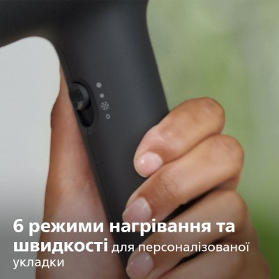 Фен Philips 3000 Series, 2100Вт, 3 режими, дифузор, іоніз-я, хол. обдув, синій (BHD360/20)