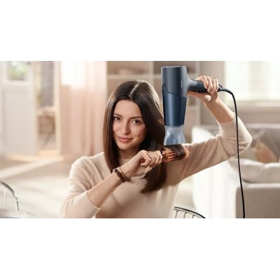 Фен Philips 5000 Series, 2300Вт, 3 режими, дифузор, іоніз-я, хол. обдув, темно-синій (BHD512/00)