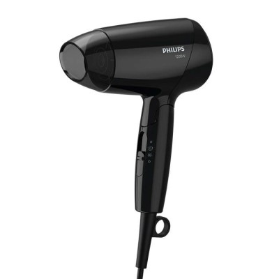 Фен Philips EssentialCare дорожній, 1200Вт, 3 режими, хол. обдув, чорний (BHC010/10)