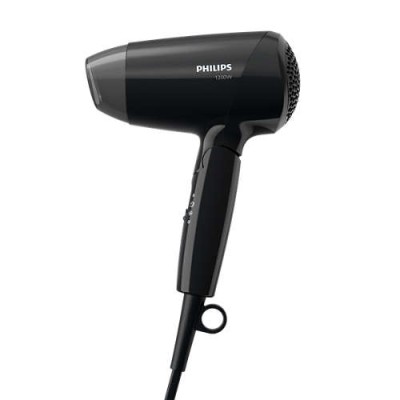 Фен Philips EssentialCare дорожній, 1200Вт, 3 режими, хол. обдув, чорний (BHC010/10)
