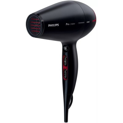 Фен Philips Professional, 2100Вт, 3 режими, іонізація, хол. обдув, чорний (HPS910/00)