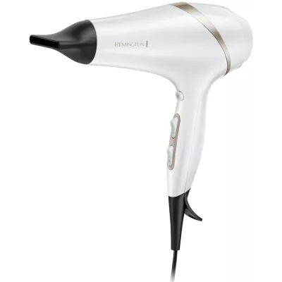 Фен Remington HydraLuxe, 2300Вт, 3 режими, дифузор, іоніз-я, хол. обдув, білий (AC8901)