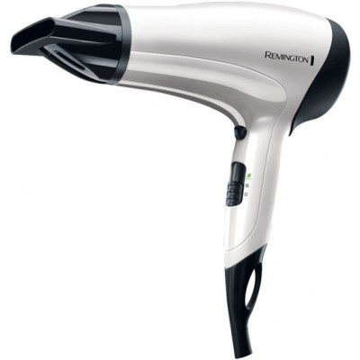 Фен Remington Power Volume 2000, 2000Вт, 3 режими, дифузор,турмалінова іоніз-я, хол. обдув, білий (D3015)
