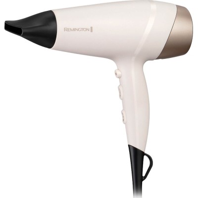 Фен Remington Shea Soft, 2200Вт, 3 режими, дифузор,турмалінова іоніз-я, хол. обдув, біло-золотий (D4740)