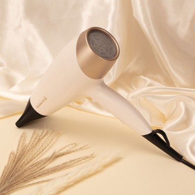 Фен Remington Shea Soft, 2200Вт, 3 режими, дифузор,турмалінова іоніз-я, хол. обдув, біло-золотий (D4740)