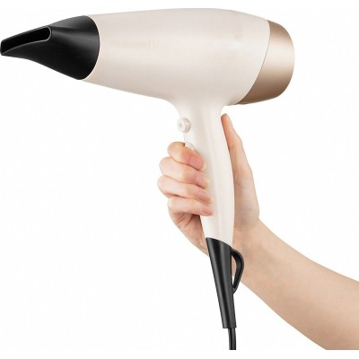 Фен Remington Shea Soft, 2200Вт, 3 режими, дифузор,турмалінова іоніз-я, хол. обдув, біло-золотий (D4740)