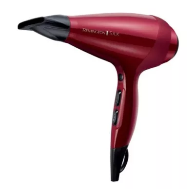 Фен Remington Silk, 2400Вт, 3 режими, дифузор, іоніз-я, хол. обдув, червоний (AC9096)