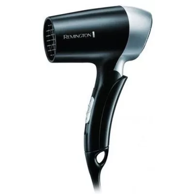 Фен Remington дорожній On The Go, 1400Вт, 2 режими, складна ручка, чорний (D2400)