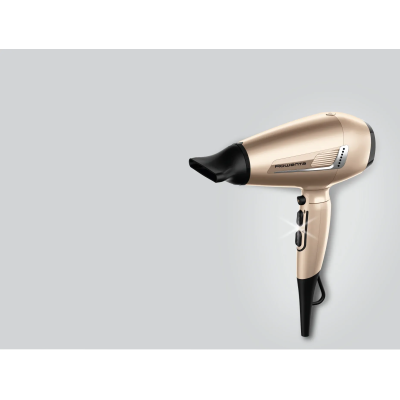 Фен Rowenta Pro Expert Tresor Collection, 2200Вт, 3 режими, іоніз-я, дифузор, 2 концентратора, хол. обдув, чохол, заколка, бронз