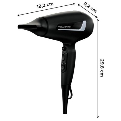 Фен Rowenta Pro Expert, 2100Вт, 3 режими, дифузор, іоніз-я, хол. обдув, чорний (CV8820F0)
