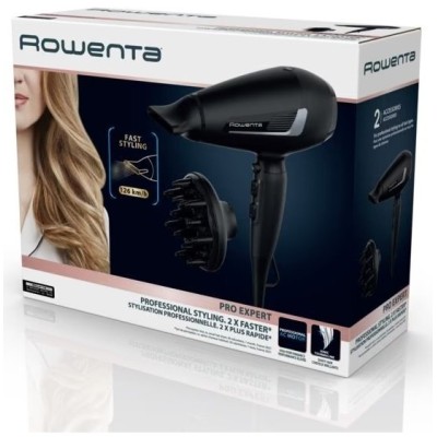 Фен Rowenta Pro Expert, 2100Вт, 3 режими, дифузор, іоніз-я, хол. обдув, чорний (CV8820F0)