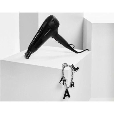 Фен Rowenta Studio Dry x Karl Lagerfeld, 2100Вт, 3 режими, хол. обдув, чорний (CV581LF0)