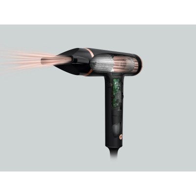 Фен Rowenta T-Shape Maestria Nano, 1700Вт, 3 режими, дифузор, іоніз-я, хол. обдув, чорний (HY8310F0)
