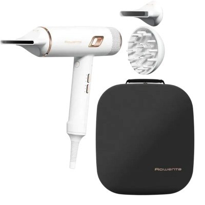 Фен Rowenta Ultimate Experience Maestria, 2000Вт, 3 режими, дифузор, іоніз-я, хол. обдув, фірмовий кейс, білий (CV9910F3)