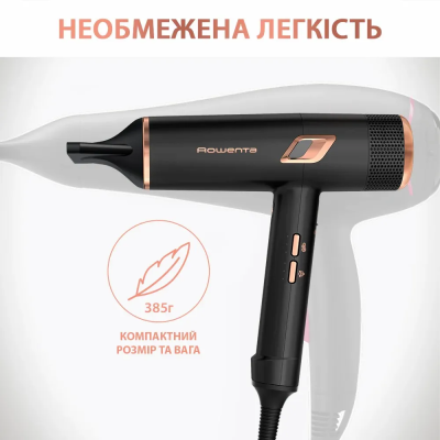Фен Rowenta Ultimate Experience Maestria, 2000Вт, 3 режими, дифузор, кейс для зберігання, іоніз-я, хол. обдув, чорний (CV9920F3)