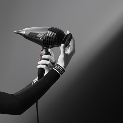 Фен Rowenta x Karl Lagerfeld K/Pro Stylist, 2200Вт, 3 режими, іоніз-я, дифузор, 2 концентратора, хол. обдув, чорний (CV888LF0)