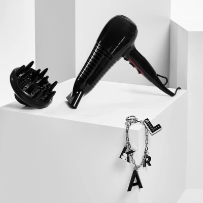 Фен Rowenta x Karl Lagerfeld Powerline, 2100Вт, 3 режими, дифузор, іоніз-я, хол. обдув, чорний (CV591LF0) Фен Rowenta x Karl Lagerfeld Powerline, 2100Вт, 3 режими, дифузор, іоніз-я, хол. обдув, чорний (CV591LF0)
