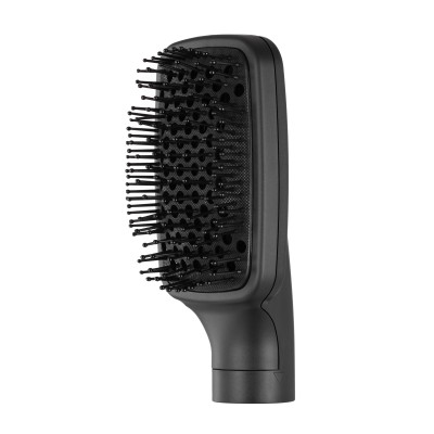 Фен-щітка Ardesto Brush Pink Touch, 1200Вт, 2 швидкості, 2 темп. режими, LED-дисплей, функція іонізації , 4 насадки, сірий+ роже