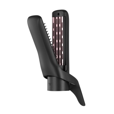 Фен-щітка Ardesto Brush Pink Touch, 1200Вт, 2 швидкості, 2 темп. режими, LED-дисплей, функція іонізації , 4 насадки, сірий+ роже