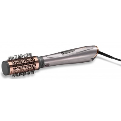 Фен-щітка Babyliss, 1000Вт, 2 режими, іоніз-я, хол. обдув, кераміка, сірий (AS136E)