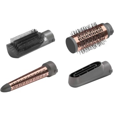 Фен-щітка Babyliss, 1000Вт, 2 режими, іоніз-я, хол. обдув, кераміка, сірий (AS136E)
