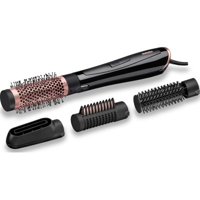 Фен-щітка Babyliss, 1000Вт, 2 режими, іоніз-я, хол. обдув, кераміка, чорний (AS126E)