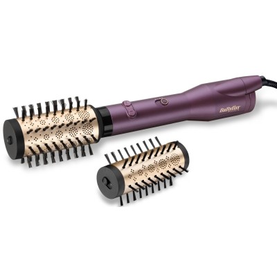 Фен-щітка Babyliss, 650Вт, 2 режими, іоніз-я, хол. обдув, оберт. насадок, кераміка, фіолетовий (AS950E)