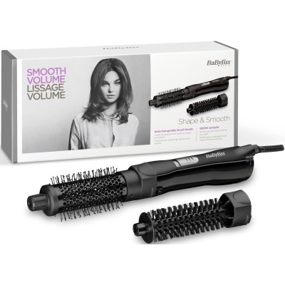Фен-щітка Babyliss, 800Вт, 2 режими, хол. обдув, кераміка, чорний (AS82E)