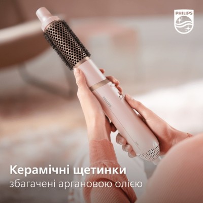 Фен-щітка Philips 3000 Series, 800Вт, 3 режими, кераміка, турмалін, рожевий (BHA310/00)