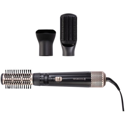 Фен-щітка Remington Blow Dry & Style Caring, 1000Вт, 2 режими, іонізація, хол. обдув, кераміка, чорний (AS7580)