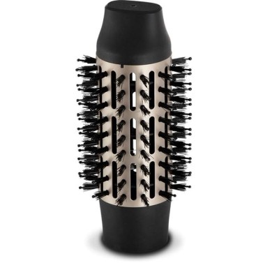 Фен-щітка Remington Blow Dry & Style Caring, 1000Вт, 2 режими, іоніз-я, хол. обдув, чохол, кераміка, чорно-золотий (AS7500)