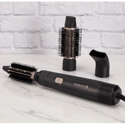 Фен-щітка Remington Blow Dry & Style Caring, 800Вт, 2 режими, іонізація, хол. обдув, кераміка, чорний (AS7300)