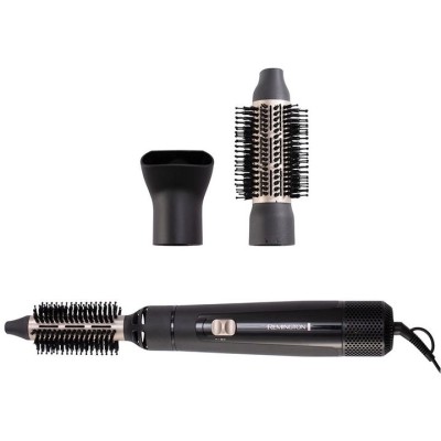Фен-щітка Remington Blow Dry & Style Caring, 800Вт, 2 режими, іонізація, хол. обдув, кераміка, чорний (AS7300)
