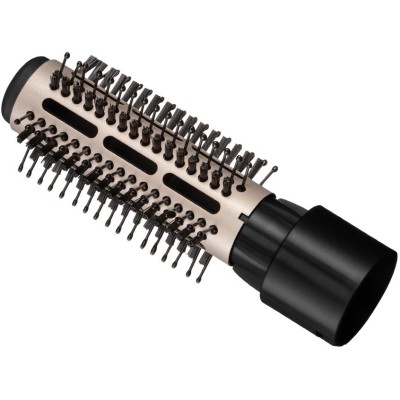 Фен-щітка Remington Coconut Smooth, 1000Вт, 2 режими, іонізація, хол. обдув, 2 насадки, чорно-рожевий (AS5901)