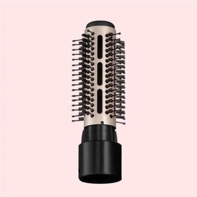 Фен-щітка Remington Coconut Smooth, 1000Вт, 2 режими, іонізація, хол. обдув, 2 насадки, чорно-рожевий (AS5901)