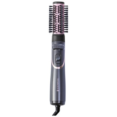 Фен-щітка Remington Curl & Straight Confidence, 800Вт, 2 режими, іоніз-я, оберт., хол. обдув,кейс, кераміка, сірий (AS8606)