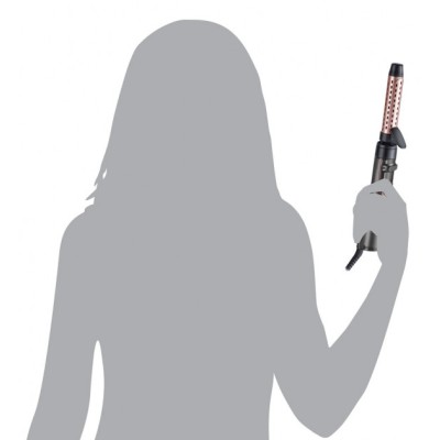 Фен-щітка Remington Curl & Straight Confidence, 800Вт, 2 режими, іоніз-я, оберт., хол. обдув,кейс, кераміка, сірий (AS8606)
