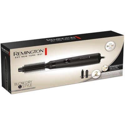Фен-щітка Remington Dry & Style Caring, 400Вт, 2 режими, іоніз-я, кераміка, чорний (AS7100)