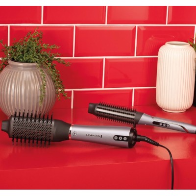 Фен-щітка Remington ProLuxe You Adaptive, 1000Вт, 3 режими, іонізація, хол. обдув, кераміка, сірий (AS9880)