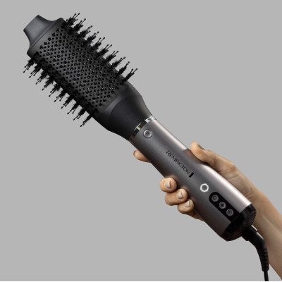 Фен-щітка Remington ProLuxe You Adaptive, 1000Вт, 3 режими, іонізація, хол. обдув, кераміка, сірий (AS9880)
