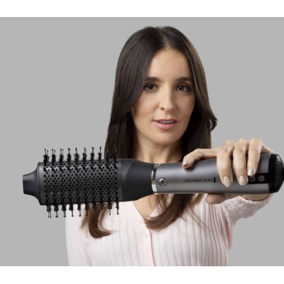 Фен-щітка Remington ProLuxe You Adaptive, 1000Вт, 3 режими, іонізація, хол. обдув, кераміка, сірий (AS9880)