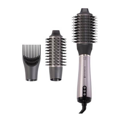 Фен-щітка Remington ProLuxe You Adaptive, 1000Вт, 3 режими, іонізація, хол. обдув, кераміка, сірий (AS9880)