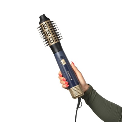 Фен-щітка Remington Sapphire Luxe , 1000Вт, 2 режими, іоніз-я, хол. обдув, кераміка, сапфіровий (AS5805)