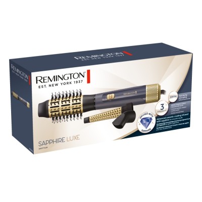Фен-щітка Remington Sapphire Luxe , 1000Вт, 2 режими, іоніз-я, хол. обдув, кераміка, сапфіровий (AS5805)