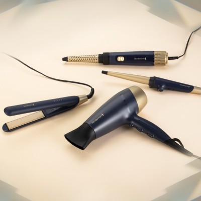 Фен-щітка Remington Sapphire Luxe , 1000Вт, 2 режими, іоніз-я, хол. обдув, кераміка, сапфіровий (AS5805)